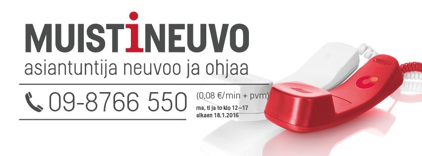 muistineuvo asiantuntijan puhelinnumero